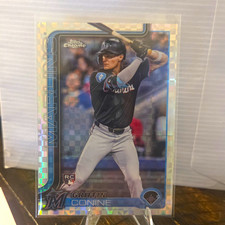 Topps Chrome 2025 Griffin Conine Rookie #86 Miami Marlins MLB Baseball Card. rookie card picture