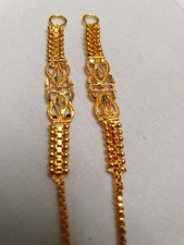 Pair Of Indian Bahubali Sahara Kaan/Earrings Chain Jewellery Ear Support