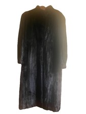 Black Mink Full Length Custom Made Vintage Coat