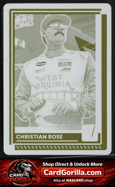 2025 Donruss #30 Christian Rose Druckplatte #1/1