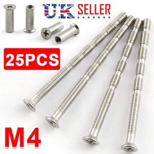 M4 Through Door Handle Screw & Bolt Kit w/ Sleeve -  Fixings Handles & Knobs
