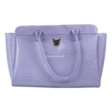 Kuromi Crocodile Texture Large Tote Bag Shoulder Purse 16" x 12" x 6" Japan