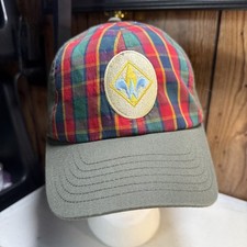 Cub Scout Boy Scout Webelos Green Plaid BSA Flex Fit Cap Hat Small