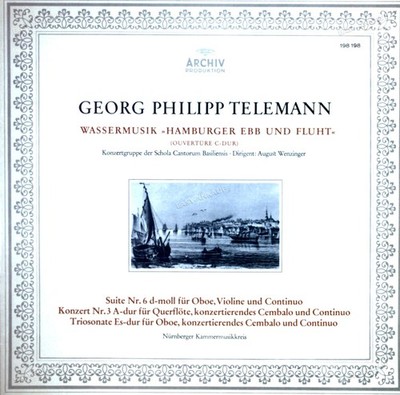 Telemann - Wassermusik (Ouverture C-Dur) - Suite Nr. 6 D-Moll Für Oboe LP '*