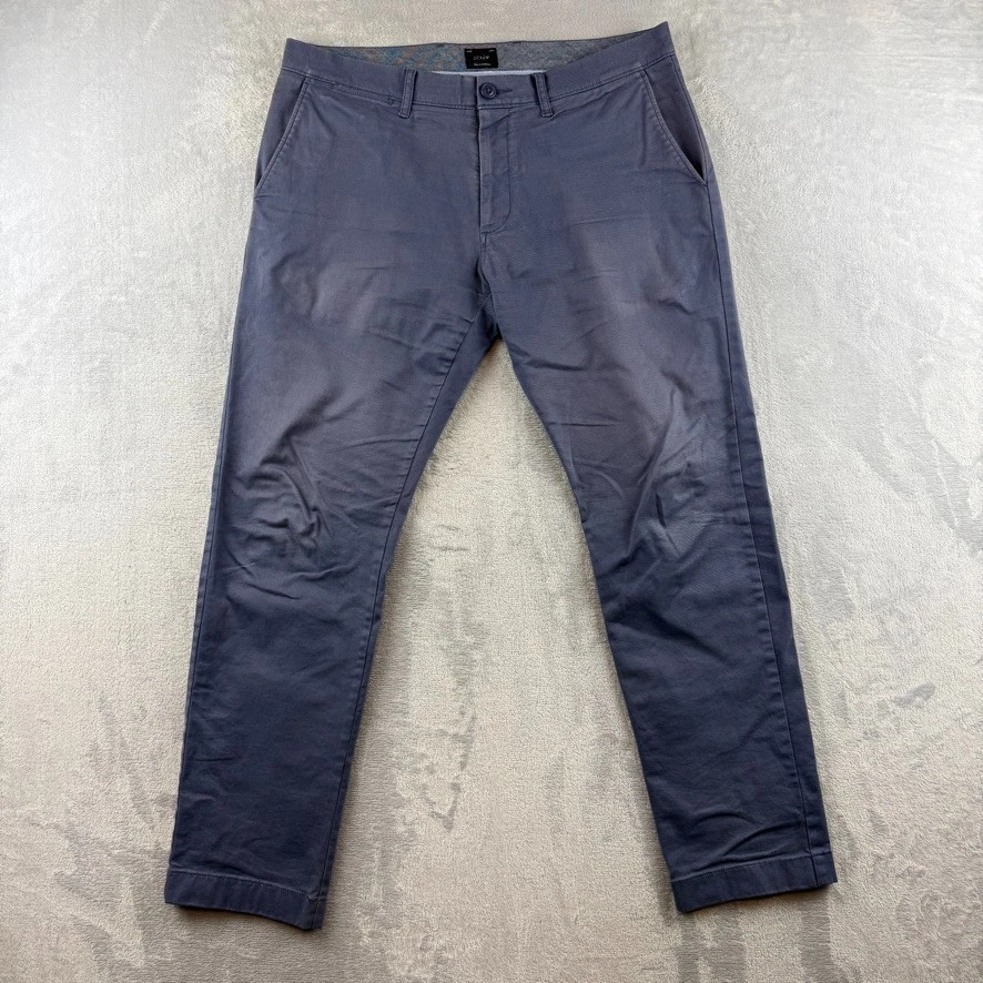 J Crew Pants Mens 32x30 Blue 484 Slim Twill Chinos Stretch Khaki