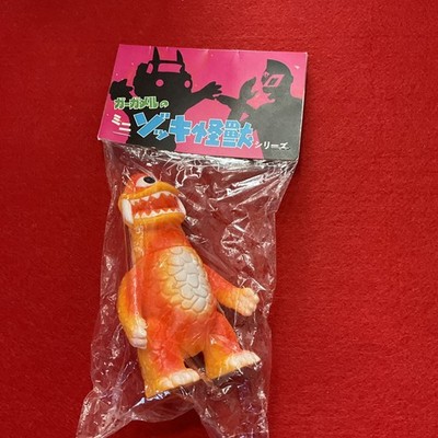 Gargamel Mini Zagoran Kaiju Cyclops Orange Monster Limited Sofubi H4.1in