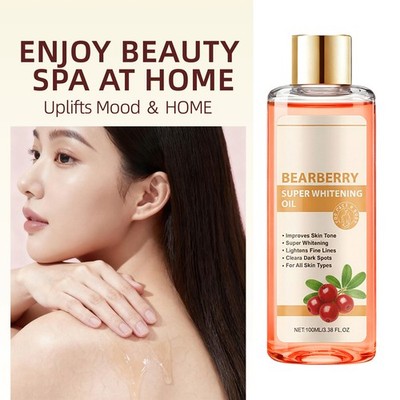&100ml Bearberry Super Whitening Oil Smoothing Lightening Hydrating Skin