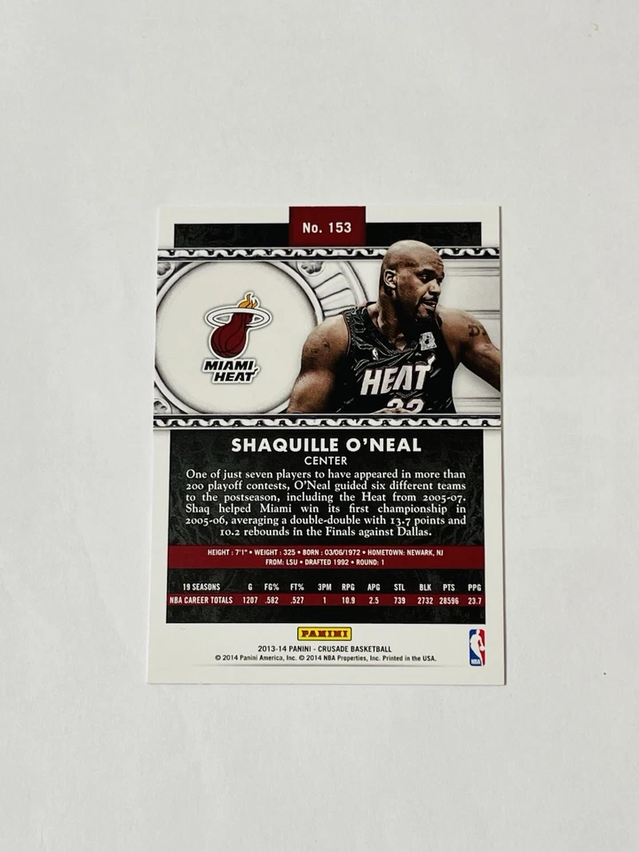 2013-14 Panini Crusade - Shaquille O'Neal #153 - Image 2 of 2