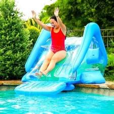 Inflatable Pool Slide With Sprinkler Outdoor ...