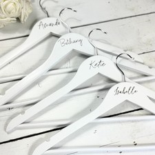 Personalised Wedding Hanger Name Sticker,  Custom DIY Vinyl Decal