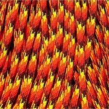 550 Paracord Fireball Made in the USA Nylon/Nylon (100 ft)