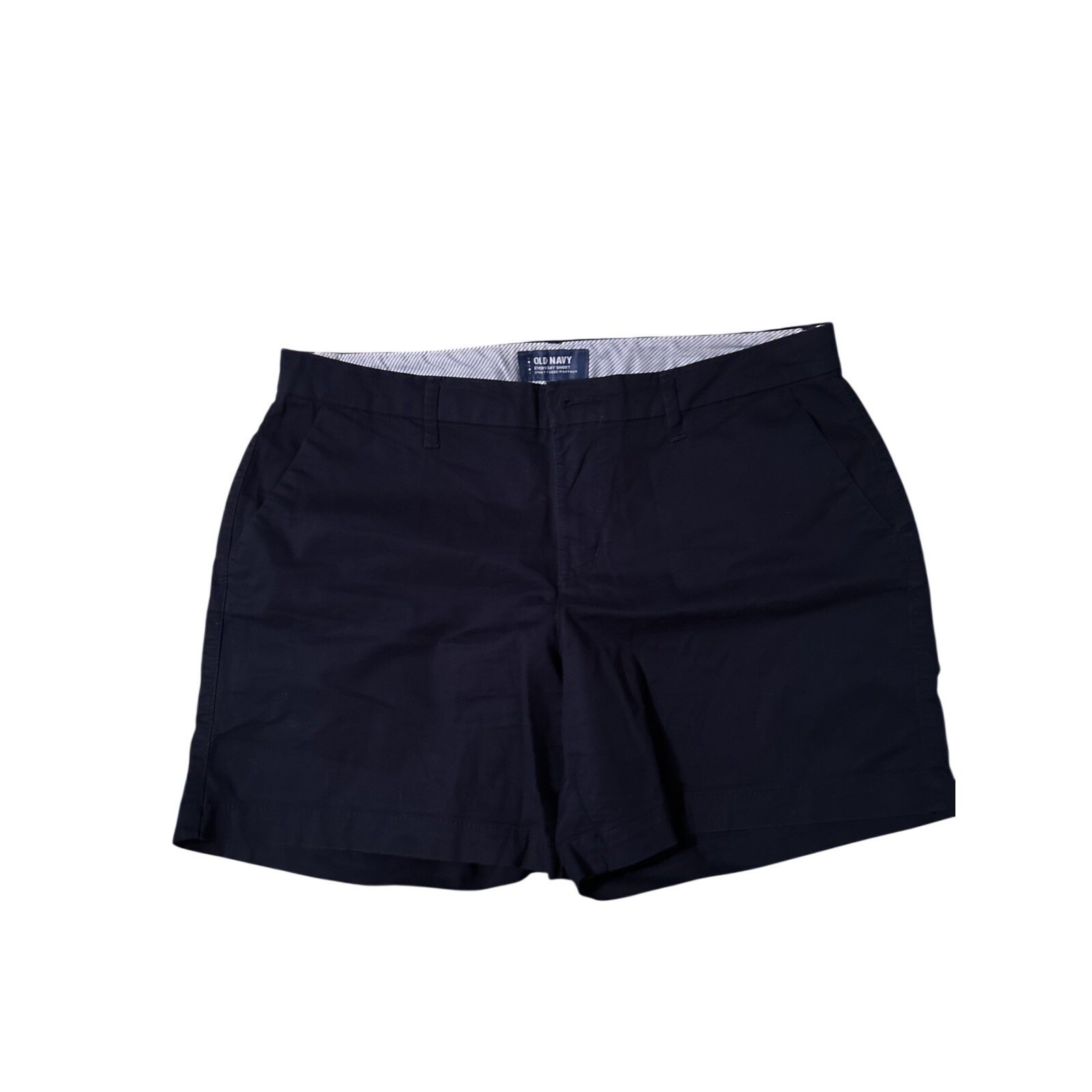 Old Navy Women's Everyday High Rise Chino Shorts Size 10 Blue 97% Cotton