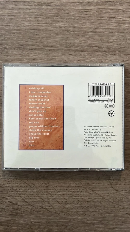 Peter Gabriel - Shaking The Tree Sixteen Golden Greats CD - Bild 2 von 4