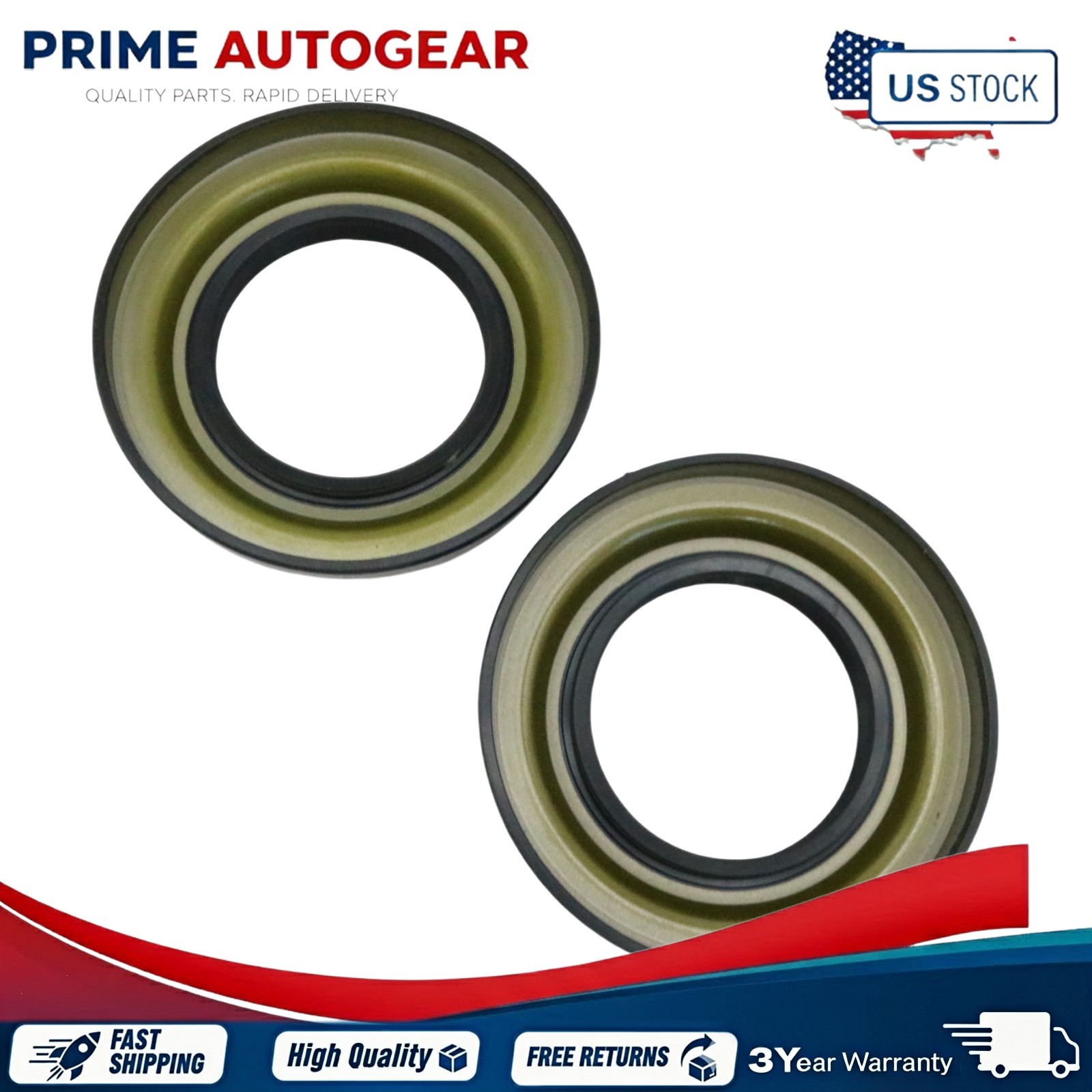 6705847 Fits Bobcat Skid Steer 753 763 773 7753 2x Motor Carrier Shaft Oil Seal