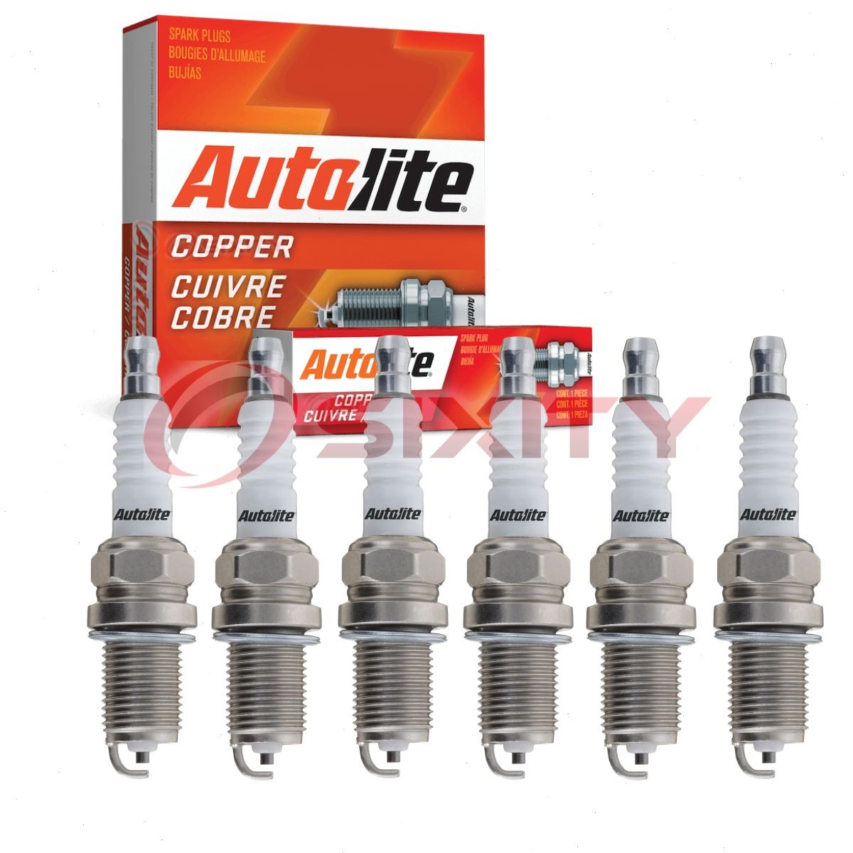 6 pc Autolite Copper Core Spark Plugs for 1993-1997 Toyota Supra Ignition aw