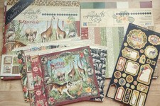 Graphic 45 "Safari Adventure" Paper and Sticker/Chipboard Lot