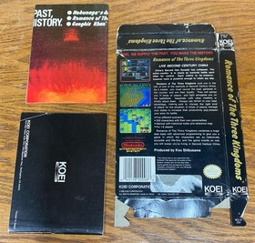 Romance of The Three Kingdoms - NES - Nintendo BOX - Manual - Poster ONLY