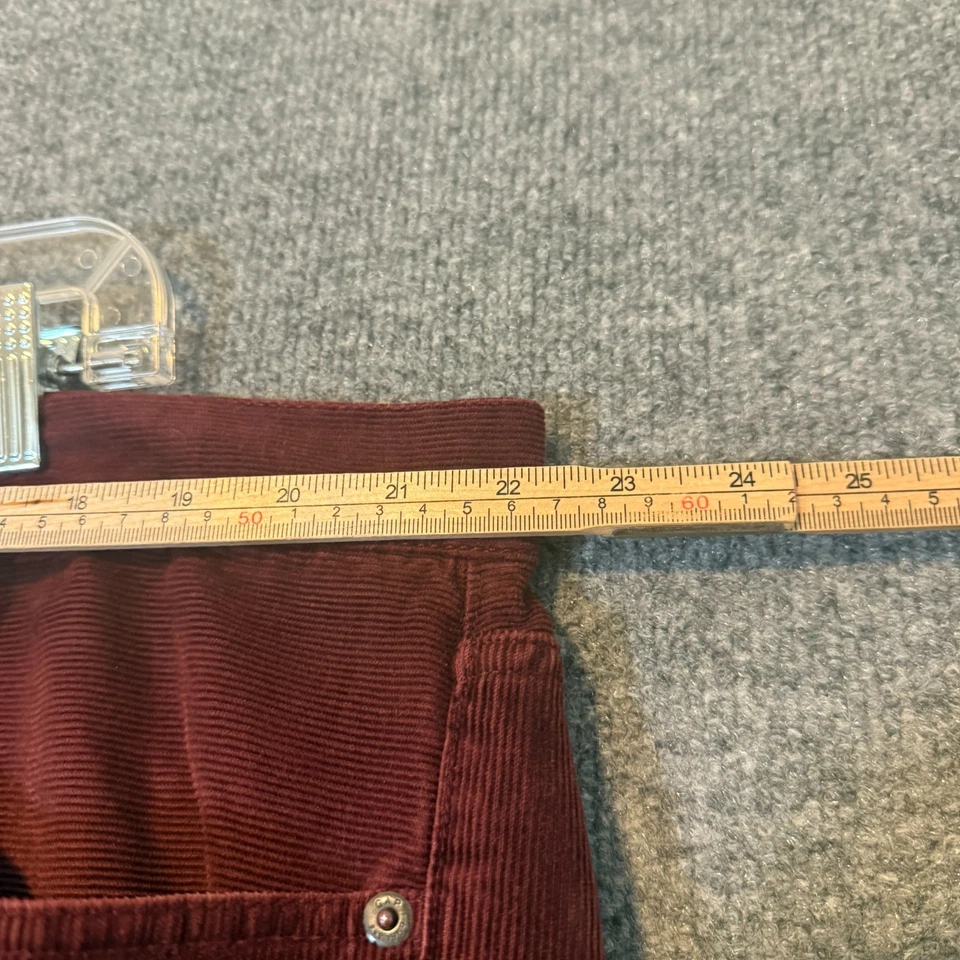 Gap 1969 裤子男式 42x30 红色橙色灯芯绒修身直筒裤 — 第 4/4 张图片