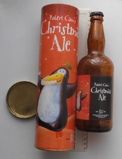EMPTY VINTAGE 2004 CAINS CHRISTMAS ALE BOTTLE 500ml AND PRESENTATION BOX