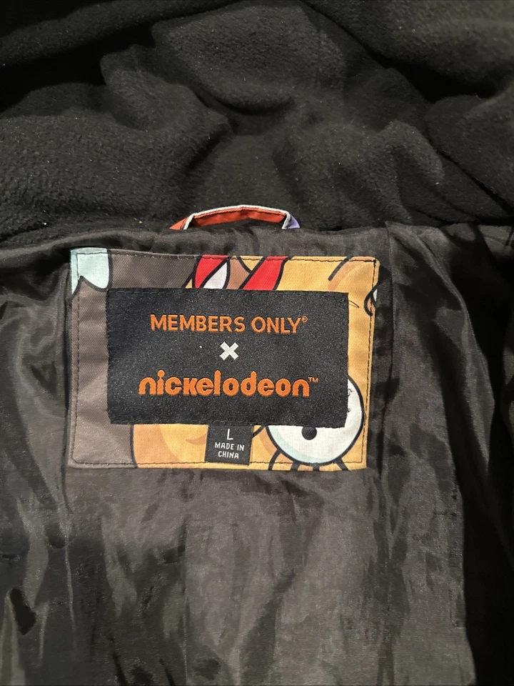 Rugrats Members Only Nickelodeon Puffer Jacket Coat Size Large NWOT - Image 2 of 4