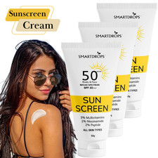 Sunscreen SPF 50   Sun Protection  Soft Smooth Glowing Skin - Pack 3