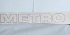 MG Metro -Car Decals Sticker -25cm X 3cm Lettering Red/Pink - New Old stock