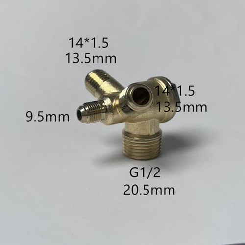 Zinc V Type Check Valve 4 Way Pressure Fitting For Compressor Gold ...
