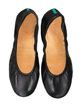 Tieks Ballet Flats 8 Black Matte Leather Preppy Office Academia Balletcore