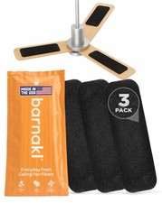 Ceiling Fan Air Purifier Pads, Carbon Filters For Blades, 3 Count  Activated