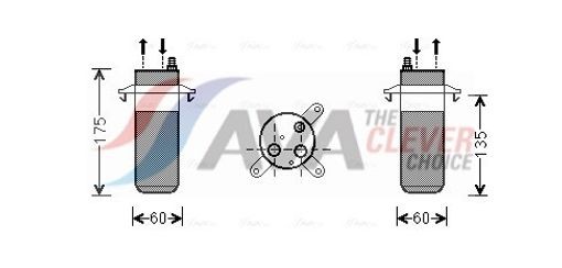 Fits AVA COOLING RTD446 AVA Dryer, air conditioning RTD446 AVA Air conditioning