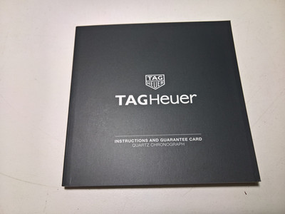 SELTENE TAG HEUER QUARTZ CHRONOGRAPH UHREN BOOKLET 2018