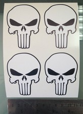 TP The Punisher Logo Decals / Stickers 4 STICKERS  50mm x 70mm 