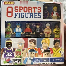 Blokko Sports Collection 8 Mini figures Limited Edition Figurines