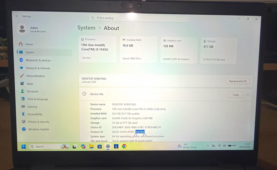 Dell Latitude 5340 · i5-1345U · 16GB · 512GB, photo 2 of 5