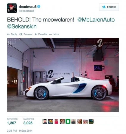 deadmau5 meowclaren | twitter