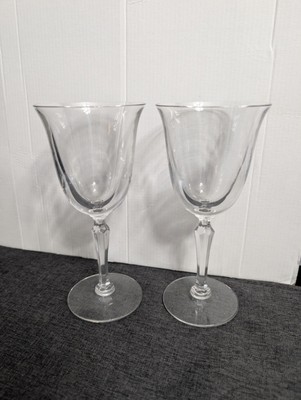 (Set/5) 1964 Tiffen-Franciscan *Ballerina* Crystal Water Goblets, 7.5''