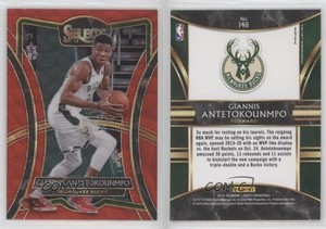 2019 Panini Select Premier Level Tmall Red Wave Prizm Giannis Antetokounmpo #148