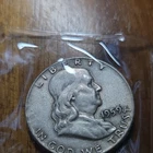 1959 Franklin Half Dollar 90% Silver US Coin Circulated Liberty Bell