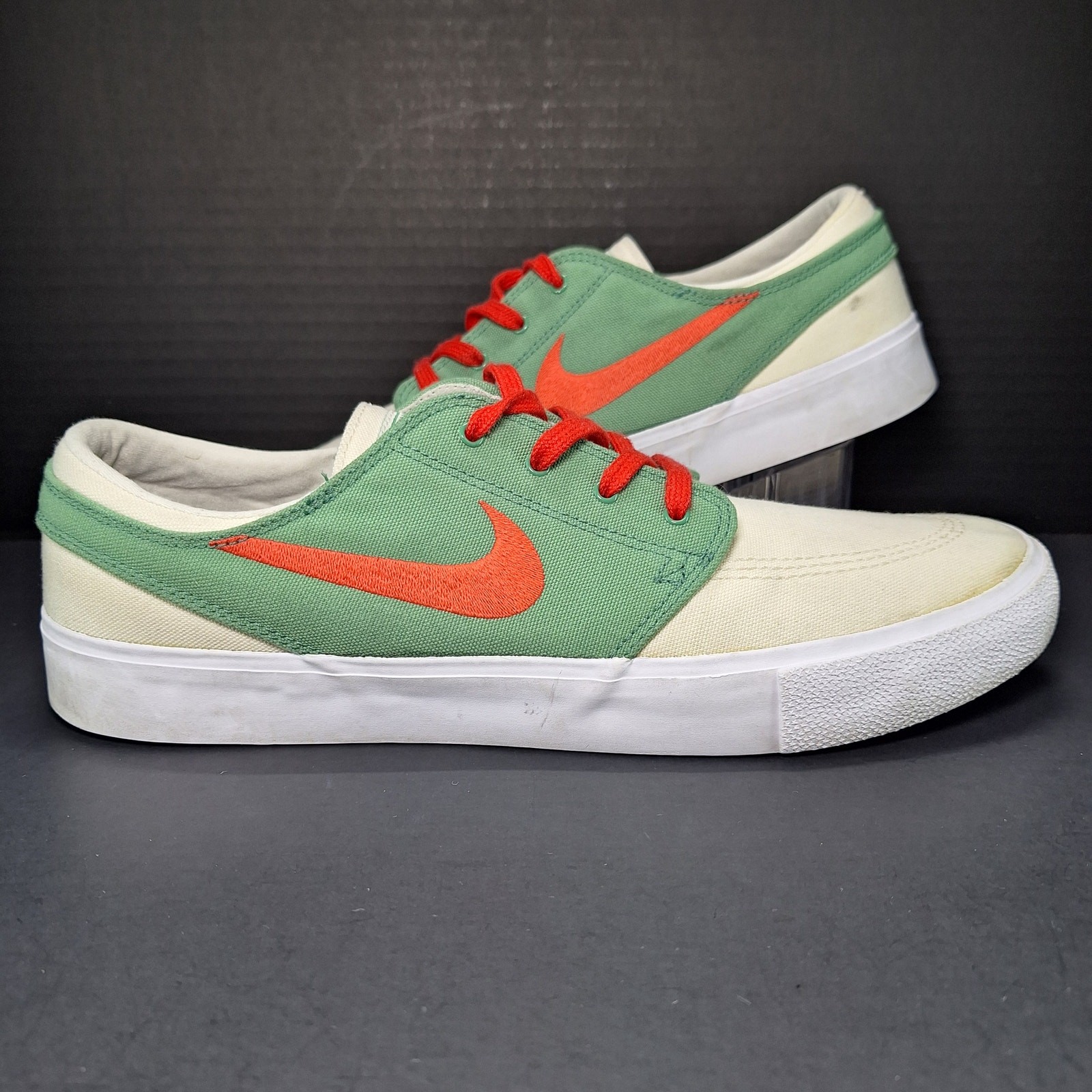 SAOLA Scarpe Nike Zoom Stefan Janoski Canvas RM SB Sage Fire AR7718 102 da uomo taglia 11