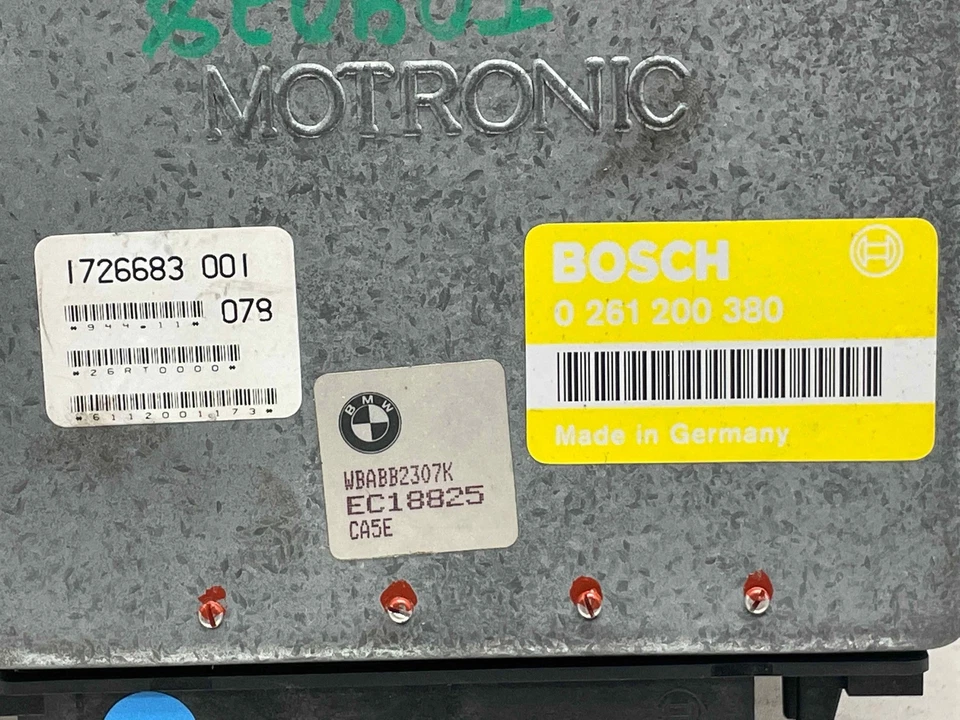 Módulo de control del motor BMW 325I 1989 2,5 L ECU OEM 1726683 0261200380 86 k 89 90 91 Foto 2 de 4