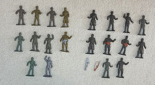 20 MPC Army Men 70mm Toy Soldiers plastic figures lot WWII Green, Brown 1950s