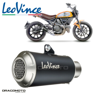 DUCATI SCRAMBLER 803 ABS Full Throttle 2015-2020 Exhaust Leovince LV-10 15206BU