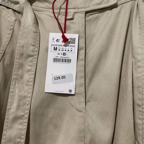Neu Zara 129 $ SRPLS Überschuss Militär Utility Cargohose 8942/403 CRG 09 Medium - Bild 5 von 12