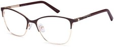 CAPRI OPTICS DICAPRIO DC205 WOMEN'S EYEGLASSES 54-17-140 BURG/GOLD W/ SOFT CASE