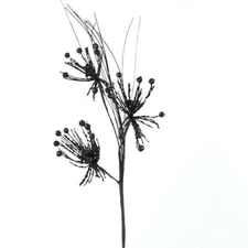 Factory Direct Craft Decorative Black Glitter Starburst Spray | for Indoor 