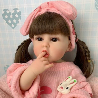 55CM Full Body Reborn Toddler Girl Puppe Erin Handmade Gifts for Children