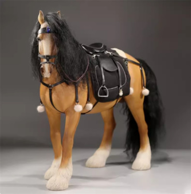 MR.Z 1/6 Shire Horse Model Realistic Animal Statue Desktop Ornament Toy Figure