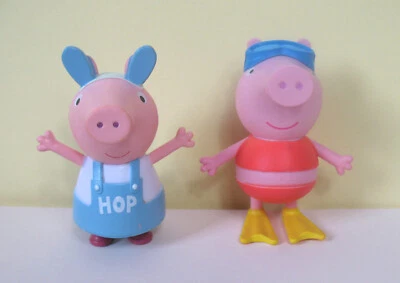 Peppa Pig Lot de 2 figurines ABD Hasbro - environ 7 cm - Photo 1/3