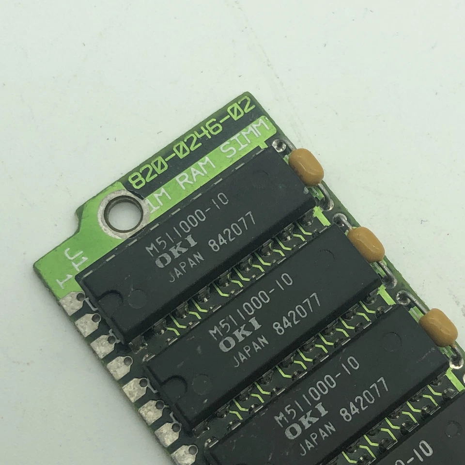 1988 Apple / MAC 30pin 1MB RAM Simms #820-0246-02 1x8 Rare Vintage Memory - Image 2 of 4