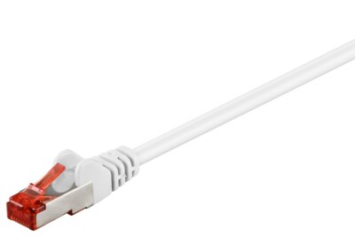 CAT 6 Patchkabel, S/FTP (PiMF), LSZH halogenfrei, Kupfer, weiß, 0,15-50m